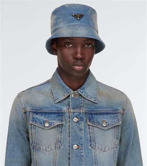 prada bucket xxx|Prada denim bucket hat.